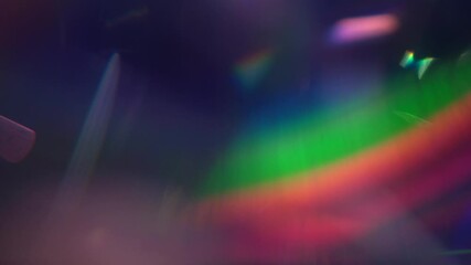 Light diffraction creating iridescent colorful abstract background
