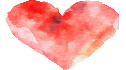 Poster - Watercolor heart clipart collection for personal and commercial use in various colors and styles