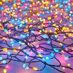 Festive Illumination: Vibrant Colors of Christmas Lights