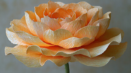 Poster - Close up of a flower with intricate details and a pure white background highlighting its natural beauty