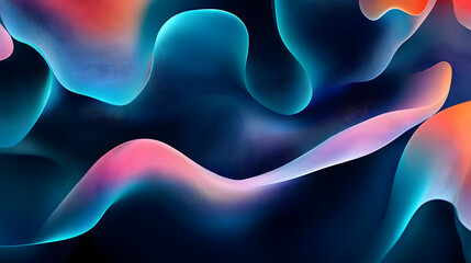 Poster - Colorful abstract background design with black backdrop creating vibrant visual contrast