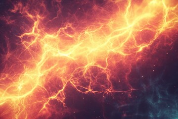 Poster - Dynamic display of vibrant energy patterns in a cosmic background