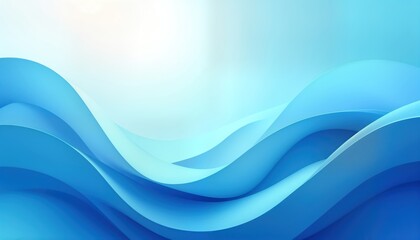 Leinwandbilder - Abstract dynamic blue waves background. Vibrant smooth flowing curves create modern, stylish design. Elegant corporate presentation backdrop. Suitable for various uses including banners covers