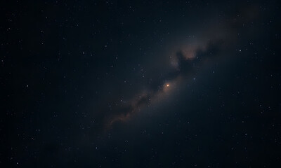 Cosmic nebula with red and blue hues amid stars. Suitable for astronomy, space, science, and celestial-themed designs and projects.