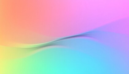 Poster - A smooth blend of colors transitions beautifully from pink to green, creating a tranquil mood