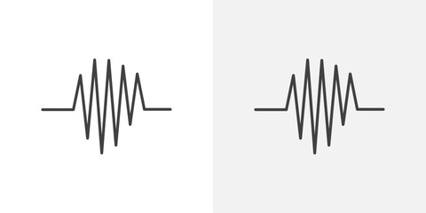 Poster - Audio icon Outline vector sign