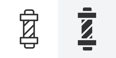 Poster - barber pole icon Outline vector sign