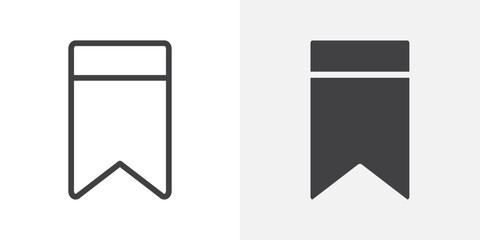 Poster - Bookmark icon Outline vector sign