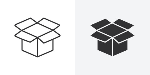 Aufkleber - Box icon Outline vector sign