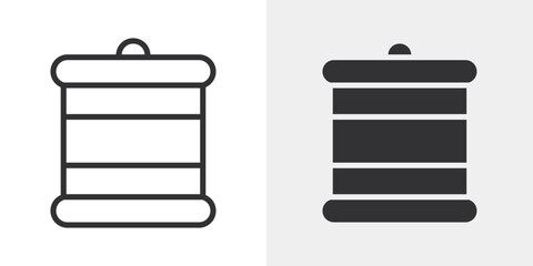 Poster - Canned food icon Outline vector sign