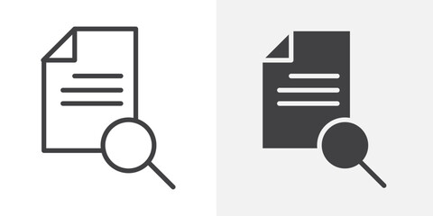 Aufkleber - Case studies icon Outline vector sign