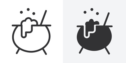 Aufkleber - caudron icon Outline vector sign