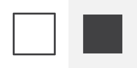 Poster - Checkbox icon Outline vector sign