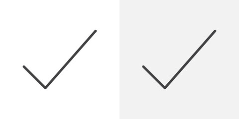Poster - Checkmark icon Outline vector sign