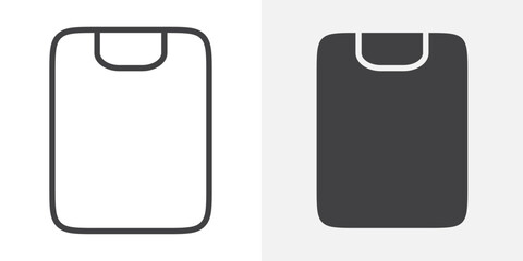 Poster - Clipboard icon Outline vector sign