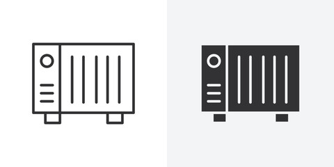 Wall Mural - Conditioner heater icon Outline vector sign