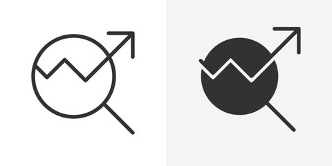 Poster - Digital marketing icon Outline vector sign