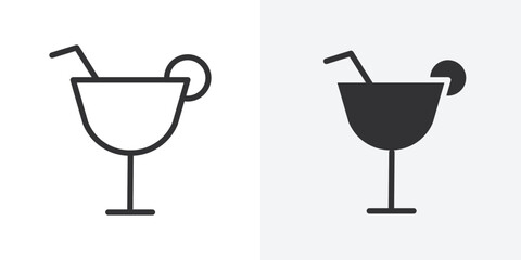 Poster - drink icon Outline vector sign