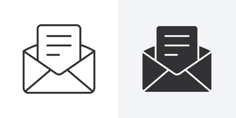 Aufkleber - Email icon Outline vector sign