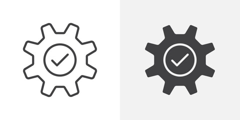 Poster - Execution icon Outline vector sign