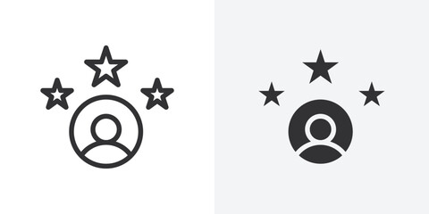 Aufkleber - experience icon Outline vector sign