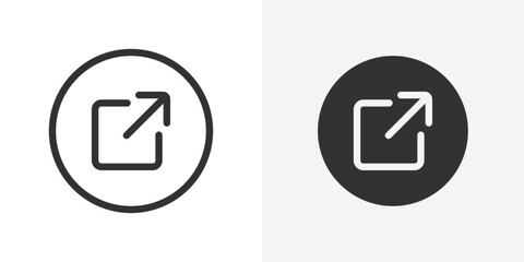 Aufkleber - External link icon Outline vector sign