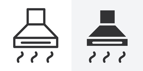 Aufkleber - Extractor Hood icon Outline vector sign