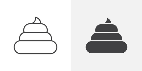 Aufkleber - Foam icon Outline vector sign