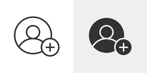 Aufkleber - Follower icon Outline vector sign