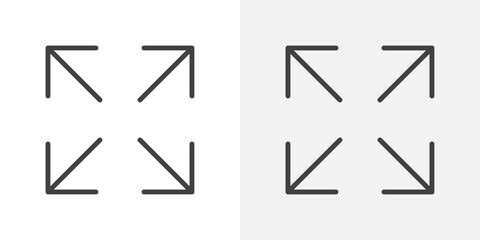 Poster - Full screen icon Outline vector sign