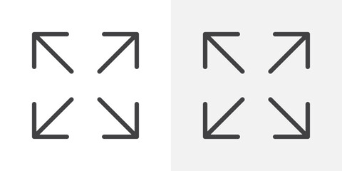 Poster - Full size icon Outline vector sign