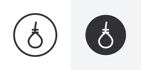 Poster - gallows icon Outline vector sign