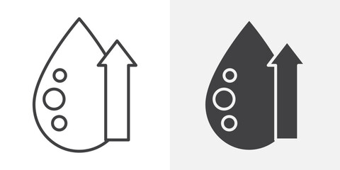 Poster - High cholesterol icon Outline vector sign