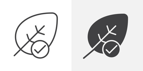 Poster - Hypoallergenic tested icon Outline vector sign