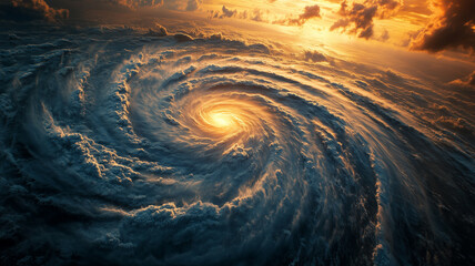 majestic spiral galaxy in vibrant hues of orange and blue