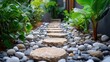 © Siti - Serene Stone Path: A Tranquil Garden Walkway
