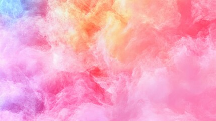 Poster - This colorful tie dye pattern displays a blend of vivid pink, orange, blue, and purple hues, creating a striking abstract background