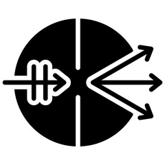 diffraction glyph icon