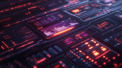 Poster - Futuristic Tech Interface