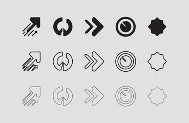 Aufkleber - vector and line art graphics for branding and design needs creative vector elements