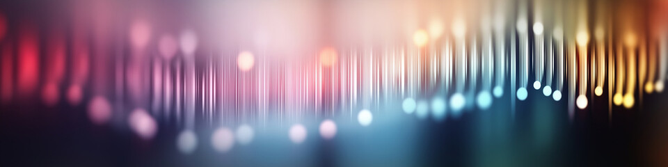 Poster - Colorful abstract background with blurred lines and glowing bokeh effect