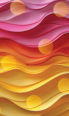 Poster - Abstract blurred gradient wave background in pastel colors