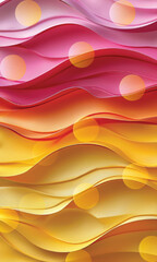 Poster - Abstract blurred gradient wave background in pastel colors