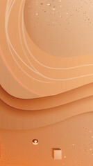 Poster - ПеColor curves and waves vary from soft to dark vector background in flat design styleчать