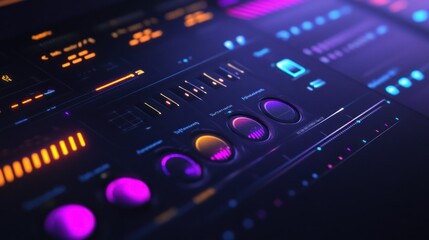 Poster - Futuristic Digital Interface