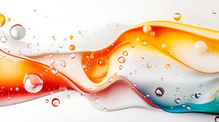 Poster - Dynamic water flow art abstract environment fluid design vibrant colors close-up perspective creative expression