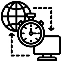 Poster - Reduced Latency Outline Icon