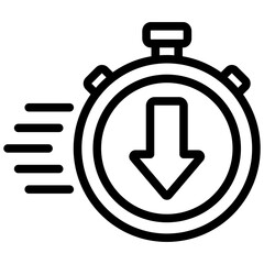 Poster - Faster Download Outline Icon