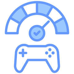 Poster - Improved Gaming Lineal Blue Icon