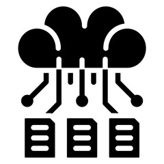 Poster - Predictive Model Solid Black Icon